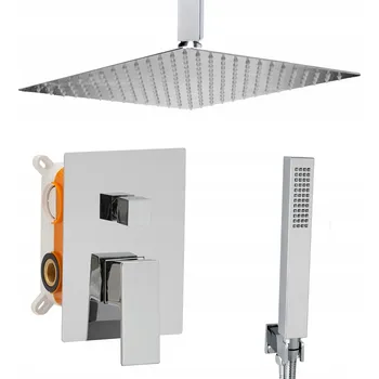 Vodovodní baterie Podomítková sprchová baterie Sannit Silver, stříbrná