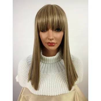 Paruka Dlouhá paruka s ofinou EMMA pískově blond - MEGA JEDNODUCHÁ - Nessaja wigs shop
