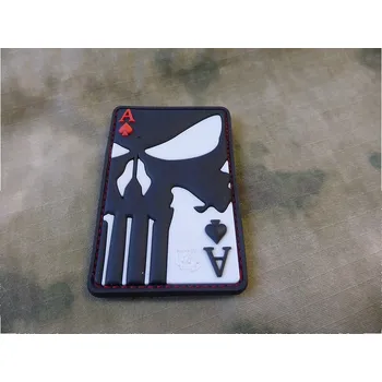 Nášivka Nášivka PUNISHER ACE OF SPADES velcro (Nášivka PUNISHER ACE OF SPADES velcro)