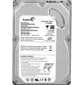 Interní pevný disk SEAGATE 80GB 7.2K SATA II 3.5" HDD (Pevný disk) ST3802110AS