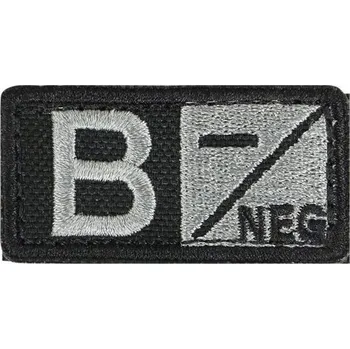 Nášivka Nášivka krevní skupina B NEG VELCRO FOLIAGE (Nášivka krevní skupina B NEG VELCRO FOLIAGE)