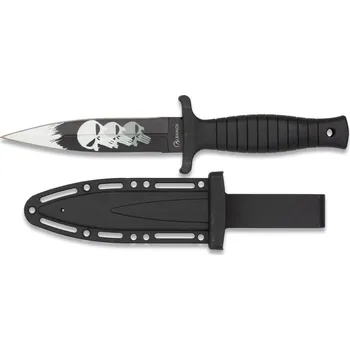 Bojový nůž Nůž dýka 3D SKULLS s pouzdrem (Nůž dýka 3D SKULLS s pouzdrem)