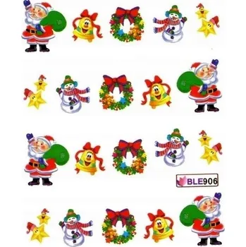 Samolepky na zdobení nehtů ZIMNÍ ozdoby na nehty VZOR bn657