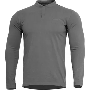 Pánské tričko Triko ROMEO HENLEY 2.0 dlouhý rukáv ŠEDÉ - WOLF GREY vel. M (Triko ROMEO HENLEY 2.0 dlouhý rukáv ŠEDÉ - WOLF GREY vel. M)