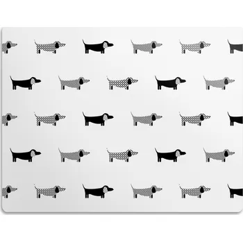 Miska pro psa Ochranná podložka pod misky pro psy, jezevčíky, 90x60 cm