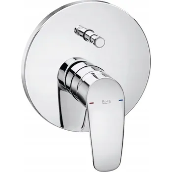 Vodovodní baterie Podomítková vanová a sprchová baterie Roca Monodin-N stříbrná