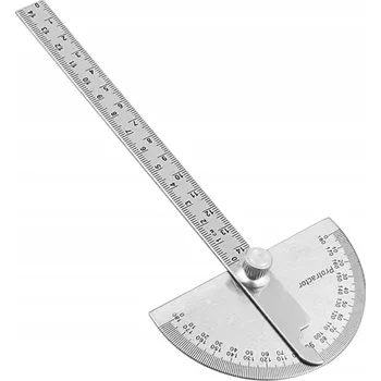 Úhloměr 180 stupňů úhloměr kovový zaměřovač úhlový goniometr pravítko úhlo~3493