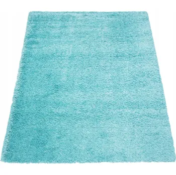 Koberec KOBEREC SHAGGY MODRÝ DO OBÝVACÍHO POKOJE LOŽNICE MĚKKÝ PLYŠOVÝ KOBERCE 120X170