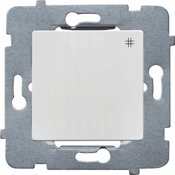 vypínač Křížový vypínač pod omítku Polmark bílý ŁP-4LA/M.BI