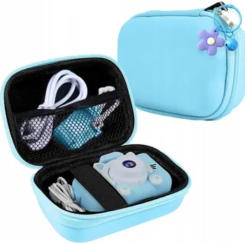 Pouzdro na fotoaparát pro děti, modrá barva