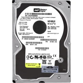 Interní pevný disk Pevný disk HP Caviar Se WD1600JS 160GB SATA II 3,5"