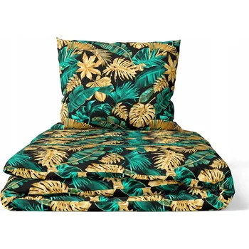 Povlečení Sada Povlečení 160x200 + 2x 70x80, 100% Bavlna , 140g/m2, vzor: Listy 3