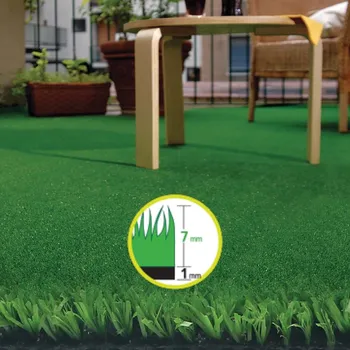 Umělý povrch SJ Trávník umělý TepiGrass výška trávy 7 mm - role 2 x 5 m