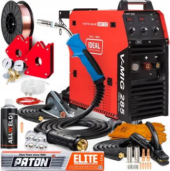 Svářečka INVERTOROVÁ SVÁŘEČKA IDEAL V-MIG 285 4X4 PRO MMA HLINÍK IGBT 400V 280A