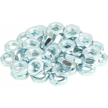 Matice NÍZKÁ ŠESTIHRANNÁ MATICE M10 10 x 5 mm 50 KUSŮ POZINK