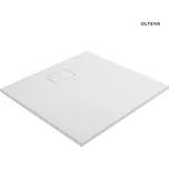 Oltens Bergytan hranatá vanička 90 x 90 cm RockSurface, bílá 17101000