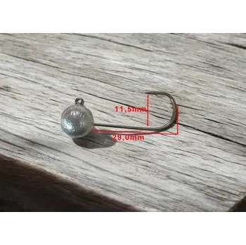 Rybářský háček RYVALURES-JIGOVÁ HLAVA KOULE FINJIG 6G-1/0