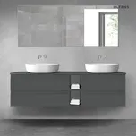 Oltens Vernal sada koupelnového nábytku 160 cm s horní deskou, matná grafitová 68633400