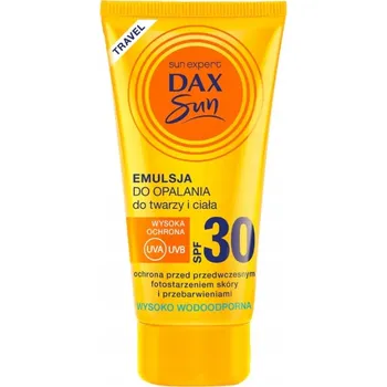 Přípravek na opalování Dax Sun Cestovní emulze na opalování na obličej a tělo SPF 30 50 ml