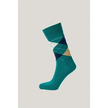 Pánské oblečení PONOŽKY GANT ARGYLE SOCKS DEEP GREEN