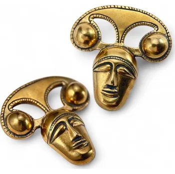 Přívěsek Drakkaria KELTSKÁ HLAVA, laténský výtvarný styl, amulet, bronz