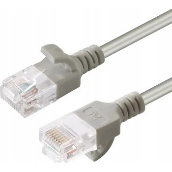 Síťový kabel MicroConnect U/UTP CAT6 0,5M Šedý Slim
