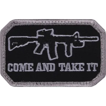 Nášivka Nášivka COME AND TAKE IT velcro ČERNÁ (Nášivka COME AND TAKE IT velcro ČERNÁ)