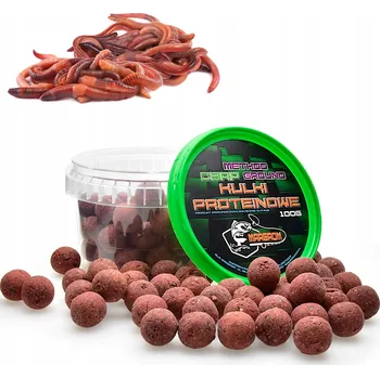 Boilies PROTEINOVÉ KULIČKY MARGROM 16mm 100g Červený červ