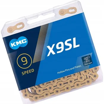 Řetěz na kolo Řetěz na kolo KMC X9SL Gold 9rychlostní (6,6 - 6,8 mm)