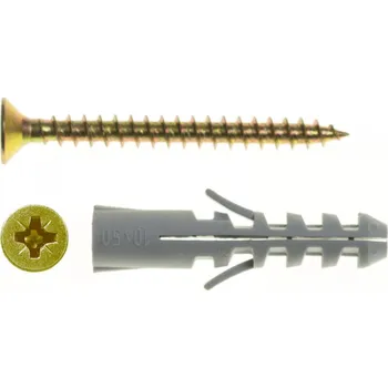 Hmoždinka WX8+US5X60/100 Hmoždinka s rozpěrným kolíkem WX+ a kuželový šroub