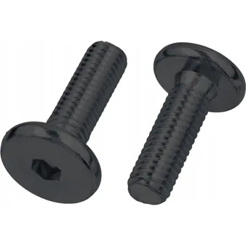 Šroub M6x25 Černý nábytkový šroub s válcovou hlavou a vnitřním šestihranem (imbus) - metrický šroub pro nábytek