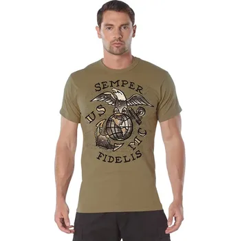 Triko USMC SEMPER FIDELIS COYOTE vel. XL (Triko USMC SEMPER FIDELIS COYOTE vel. XL)