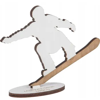 Dřevěná SOŠKA SNOWBOARD dárek ODMĚNA JMÉNO