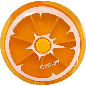 Úložný box Dávkovač na léky TORO 7 dní pomeranč