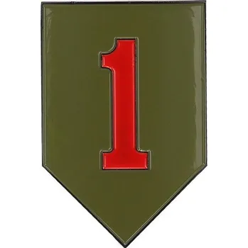 Sportovní střelba Znak kovový 1st Infantry Division se samolepou (Znak kovový 1st Infantry Division se samolepou)