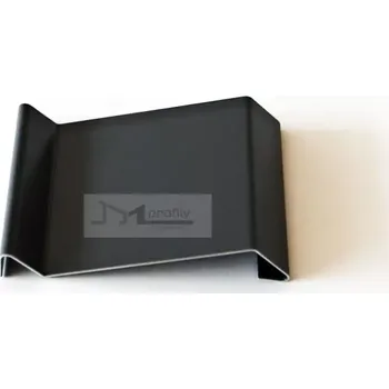 Stavební profil Spojka Havos k okapnicovému profilu 40mm komaxit antracit (Spojka k okapnicovém profilu komaxit antracit 40 mm B13b3)