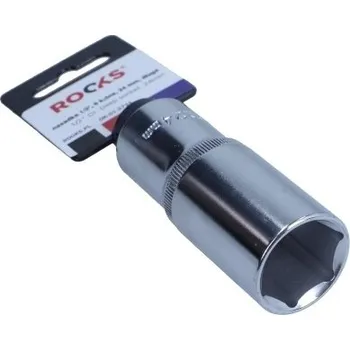 Dlouhá šestihranná nástrčná hlavice 1/2" 24 mm OK012734 ROOKS