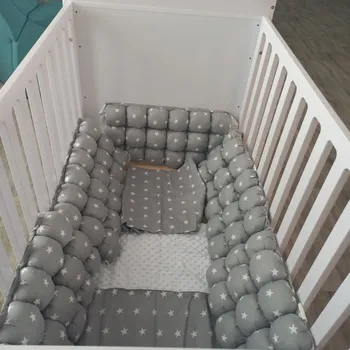 Dětská postýlka Art Dětské povlečení do postýlky šedá s hvězdičkami Artwood