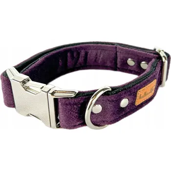 Obojek pro psa Pevný látkový obojek pro psa - Švestka, XS, plastová spona