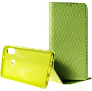 Pouzdro na mobilní telefon Pouzdro Smart Magnet Samsung Galaxy M20 M205 Limetka