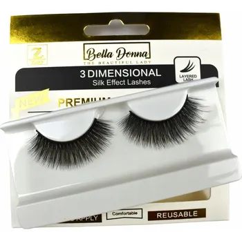 Umělé řasy UMĚLÉ HEDVÁBNÉ ŘASY NA PÁSKU 5D - 3D18