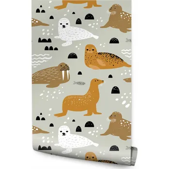 Tapeta Tapeta do dětského pokoje barevná zvířátka