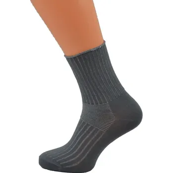 Dámské ponožky Gapo Dámské ponožky zdravotní elastan ŽEBRO (světlé) 1. Velikost: 7-8 (EU 41-42), 2. Barva: středně šedá