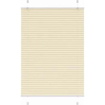 Roleta vidaXL Plisovaná roleta 90x100 cm Šířka látky 89,4 cm [4015175] Barva: krémová