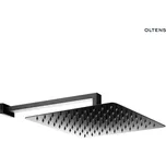 Oltens Vindel (S) Lagan (S) hlavová sprcha 30 cm, hranatá, se stěnovým ramenem, matná černá 36014300