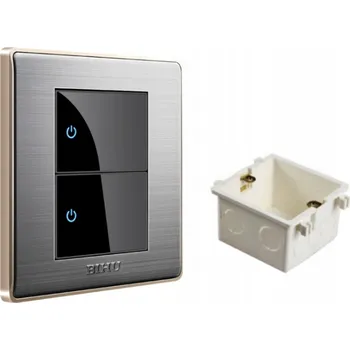 vypínač LED SPÍNAČ SVĚTLA 110-250V KOVOVÝ DVOJITÝ BIHU