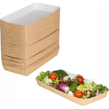 Jednorázové nádobí Velké Papírové tácky 100 ks