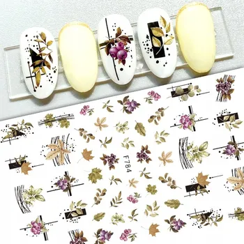 samolepka Samolepky na nehty - podzimní vzory