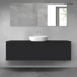 Oltens Vernal sada koupelnového nábytku 160 cm s horní deskou, matná černá 68471300