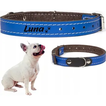 Obojek pro psa Kožený obojek pro psa s gravírováním DOGESTE vel. L